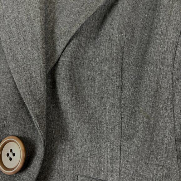 Trina Turk Blazer One Button Blazer Women's Size 4 in Charcoal - Picture 5 of 9
